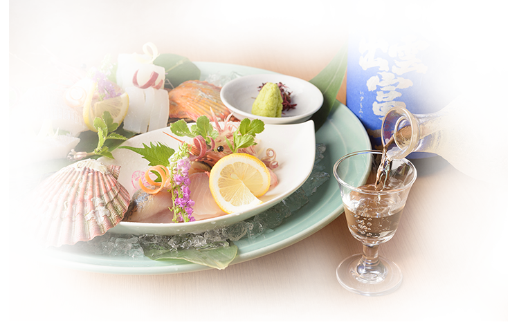 料理と日本酒